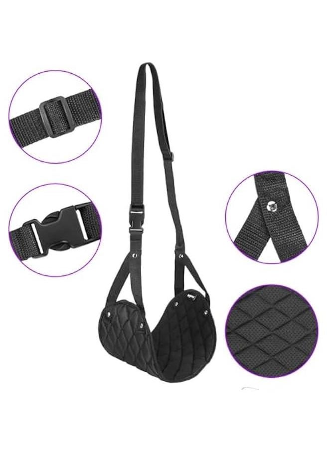 HOOKOR - Airplane Foot Rest, Perfect Airplane Travel Essentials, Portable Foot Hammock Airplane Plane Travel Accessorie, Long Flight Essentials, Relax your feet & Leg Airplane Foot Hammock - Image 1