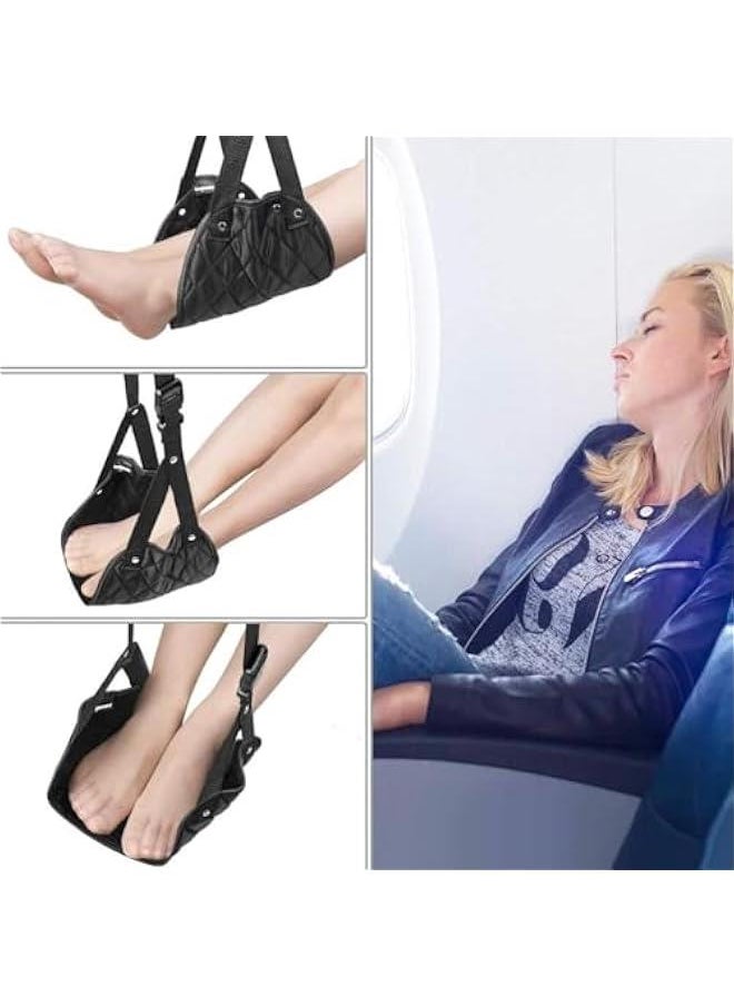 HOOKOR - Airplane Foot Rest, Perfect Airplane Travel Essentials, Portable Foot Hammock Airplane Plane Travel Accessorie, Long Flight Essentials, Relax your feet & Leg Airplane Foot Hammock - Image 1