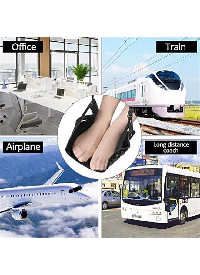 HOOKOR - Airplane Foot Rest, Perfect Airplane Travel Essentials, Portable Foot Hammock Airplane Plane Travel Accessorie, Long Flight Essentials, Relax your feet & Leg Airplane Foot Hammock - Image 1
