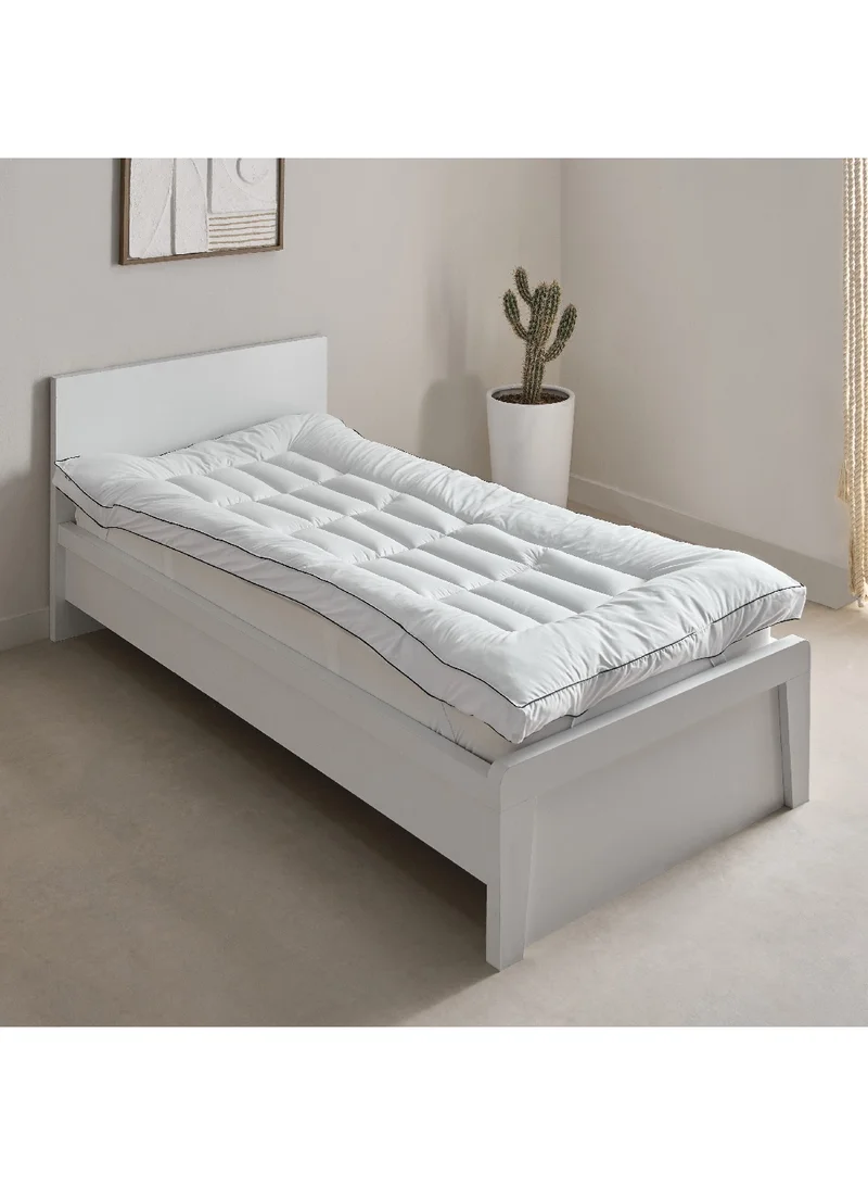 Home Box Opulent Luxe Satin Single Mattress Topper 200 x 8 x 90 cm