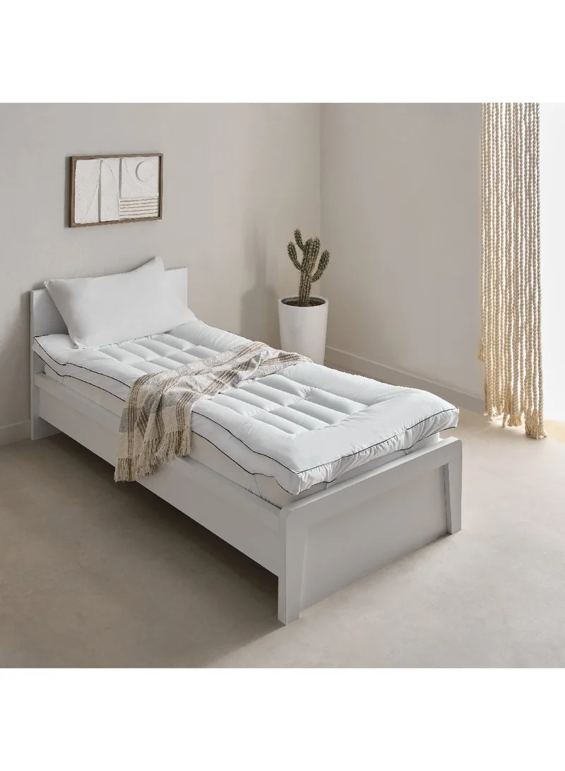 هوم بوكس غطاء مرتبة ساتان فاخر 200 × 8 × 90 سم