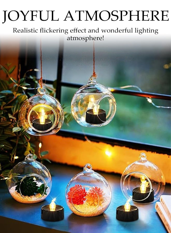 DUNISO 24 Packs LED Candles Flameless LED Tea Lights Candles Realistic Bright Battery Operated Simulated Candle Lights Multi-functional Moving Electric LED Fake Candle Light Set for Festival Celebration, Home Decor, Wedding, Table Decor， Party - Image 5