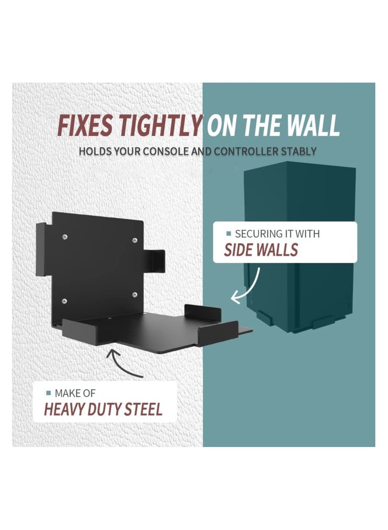 Wall Mount Holder for Xbox Series X - Anti-Slip Steel Storage Rack and Game Bracket Stand for Securely Displaying Your Gaming Console.  - Image 2