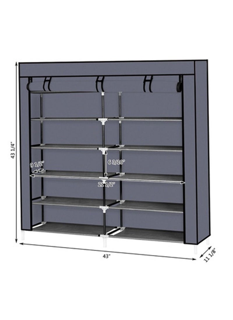 ALMUFARREJ - 12 Layer Shoe Rack 120x118x30 Centimeter - Image 1