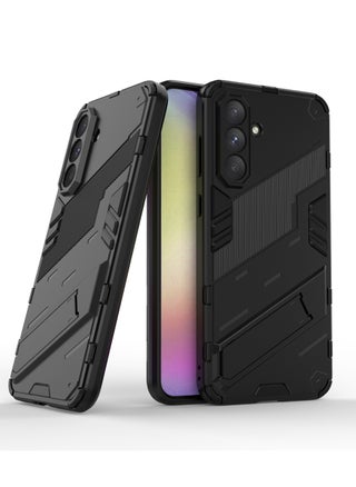 Samsung Galaxy A36 5G - Original Punk Shock-Resistant Case Cover with Built-in Kickstand: Durable, Lightweight, and Shock-Absorbing - Black - pzsku/ZD9FADEC249E8BD5C3C51Z/45/1744546222/10a5448e-83ef-47b3-8016-84479a090fc3