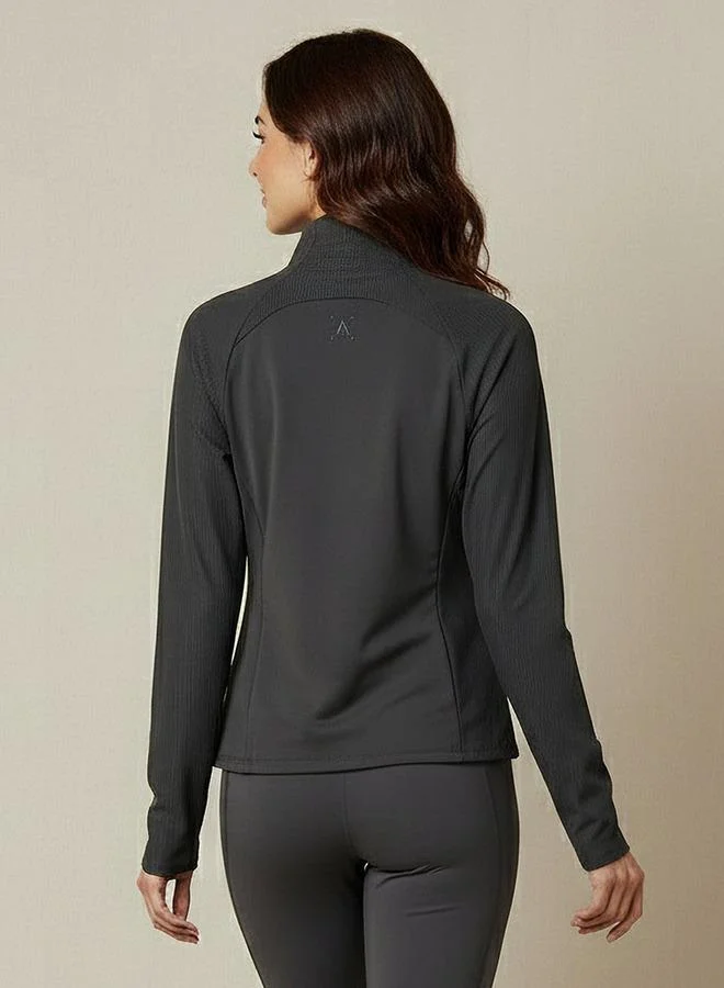 Splash Active  Women Ribbed Cropped Jacket for Women | Best Price UAE