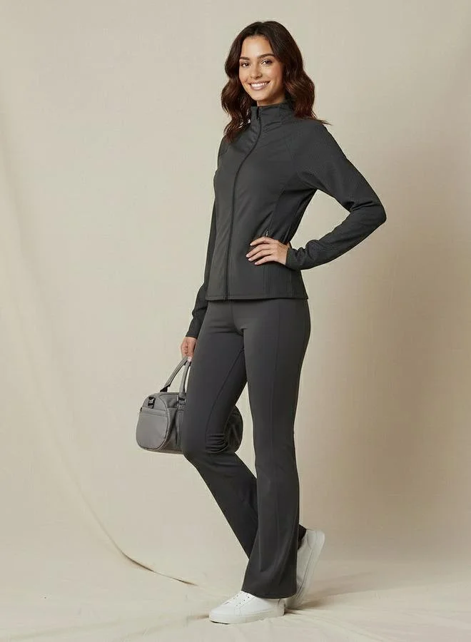 Splash Active  Women Ribbed Cropped Jacket for Women | Best Price UAE