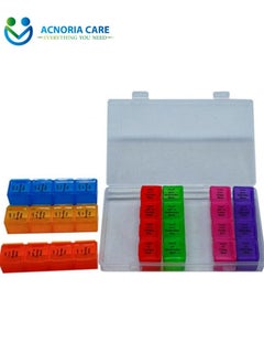 ACNORIA CARE 7 Days 4 Times A Day Weekly Pill Organizer Box Food Grade Plastic Travel Pill Box  -  Acnoria Care  - Image 2