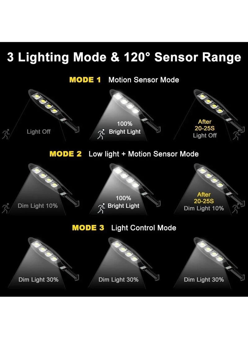Solar Induction Street Lamp Highlight Cob Wick Remote Control - Image 5