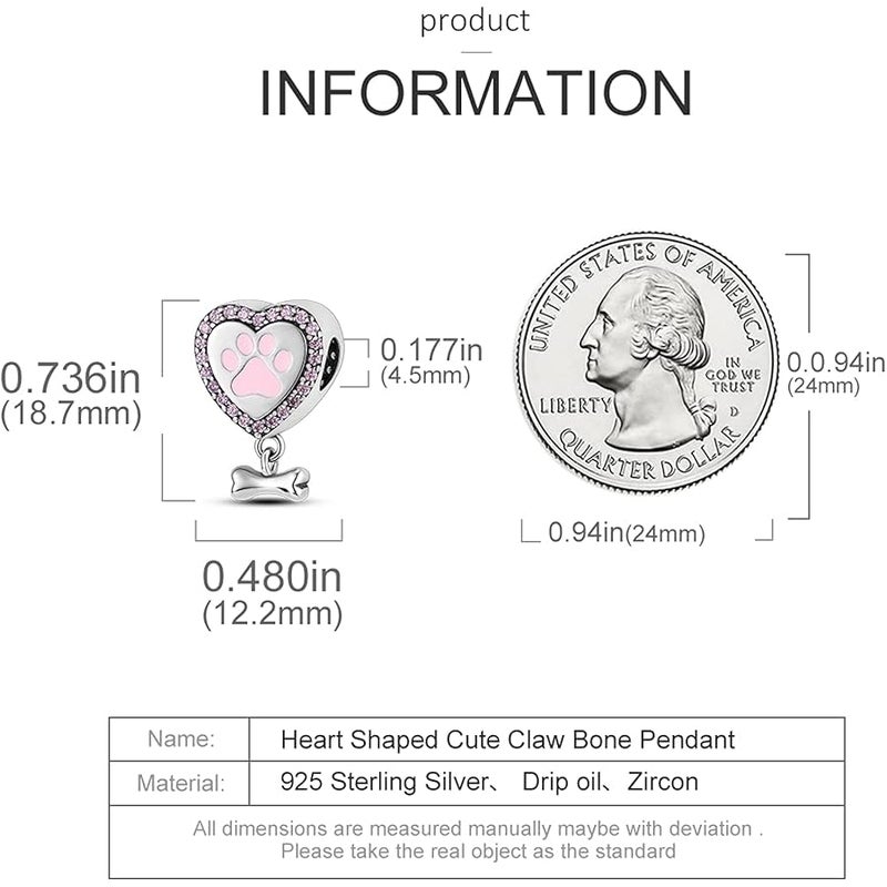 MULA 925 Sterling Silver Charms for Bracelets and Necklaces Lucky Home Happy Family Forever Love Mom Beads Dangle Pendants Jewelry for Women - Image 4