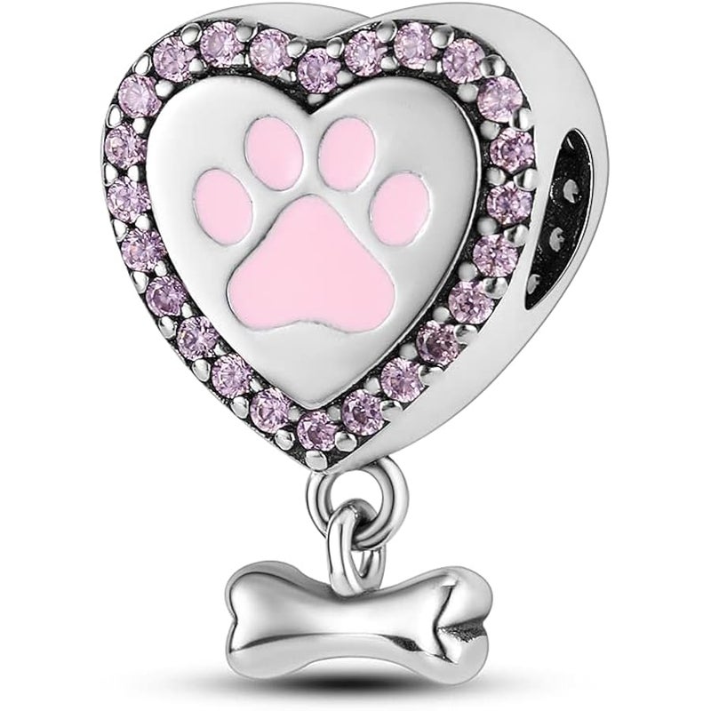 MULA 925 Sterling Silver Charms for Bracelets and Necklaces Lucky Home Happy Family Forever Love Mom Beads Dangle Pendants Jewelry for Women - Image 1
