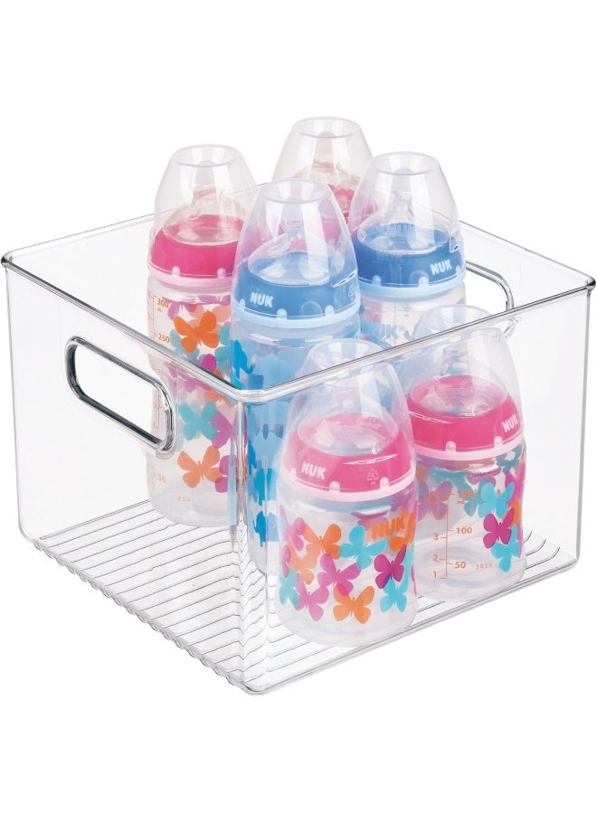 iDesign Pantry Storage Bin with Handles for Kitchen Cabinets or Fridge  Set of 4  Clear  Made in USA - Image 3
