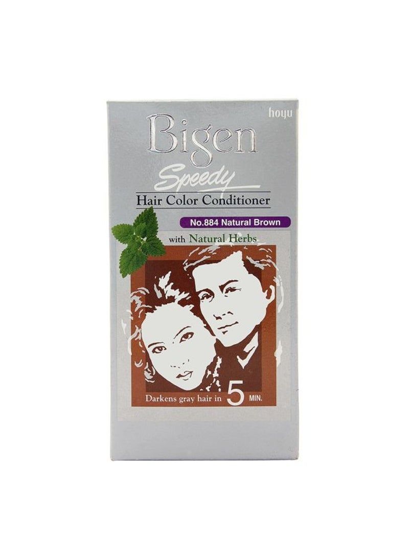 Bigen Speedy Natural Hair Colour Conditioner Natural Brown 80g - Image 2