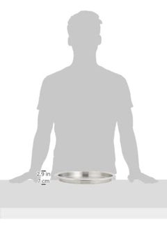 KEDGE Kedge Stainless Steel With Hammered Finish Border Tray, 35.5 Cm Size, Silver  - Image 5