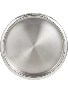 KEDGE Kedge Stainless Steel With Hammered Finish Border Tray, 35.5 Cm Size, Silver  - Image 3