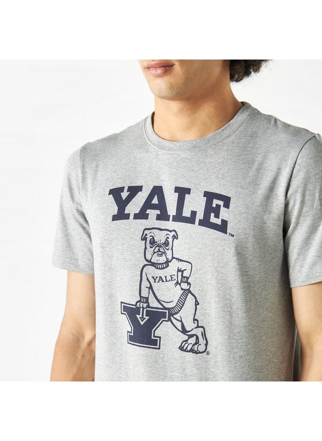 SP Characters Yale Print Crew Neck T-shirt with Short Sleeves  - Image 4