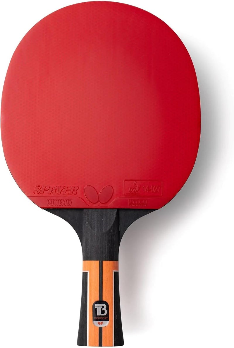 Butterfly Timo Boll Comfort Table Tennis Racket| High Control and Versatile Offense for Club Beginners and Advanced Players with Medium-Fast Grippy Rubbers - Image 3