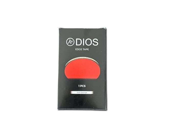 Dios Table Tennis Racquet Edge Tape, Black, 1.5 mm Thick, Sponge Material (9) - Image 3