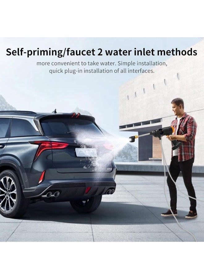 Alayjah, 1 Year Warranty, 5 Gift Microfibers, Rechargeable Washing Gun,  Free Fast Delivery, 5M Hose, 48V, For Car AC Floor Cleaning 10200230 - Image 4