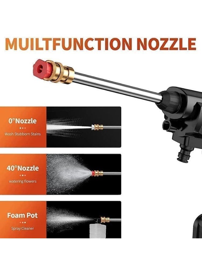 Alayjah, 1 Year Warranty, 5 Gift Microfibers, Rechargeable Washing Gun,  Free Fast Delivery, 5M Hose, 48V, For Car AC Floor Cleaning 10200230 - Image 5