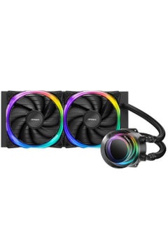 ANTEC Vortex 240 AIO ARGB CPU Liquid Cooler, 600~2000 RPM Fan Speed, 57.93 CFM Fan Airflow, Hydraulic Bearing Type, Suspended Spiral Pump Head Design, Highly Efficient Cooling Pump, EPDM High-Density Tubing, Superior Fin Density  - Image 2