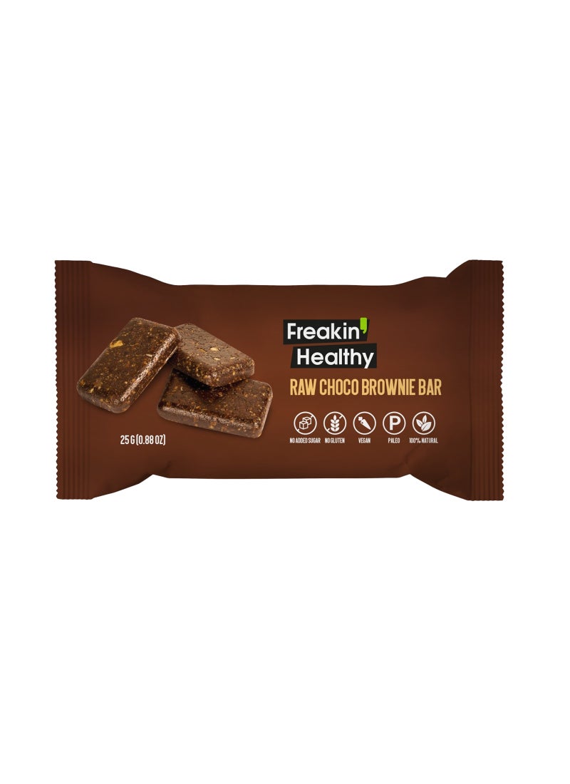 Freakin Healthy Raw Choco Brownie Bar 25g (3g Protein) - Image 1