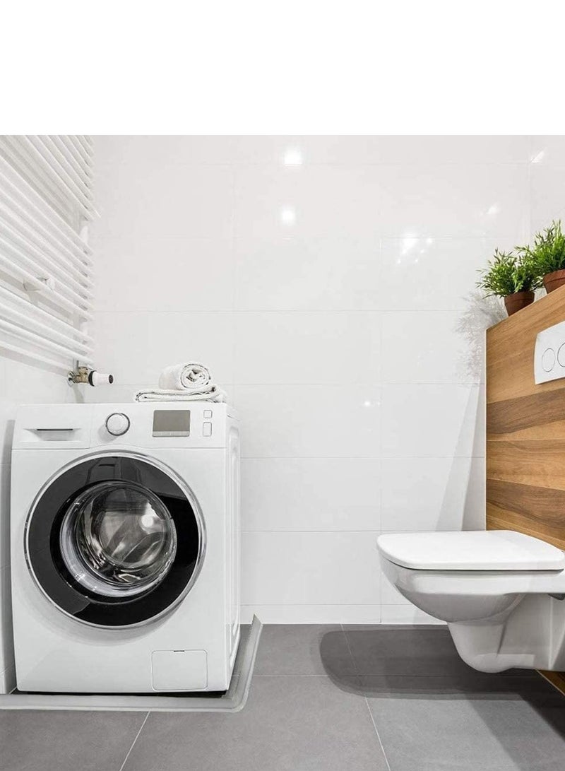 Collapsible Threshold Water Dam Self-Adhesive Shower Barrier Bathroom And Kitchen Stopper, Home Retention System, Waterproof Flow Block Seal Strip Gray 1.2M - Image 3