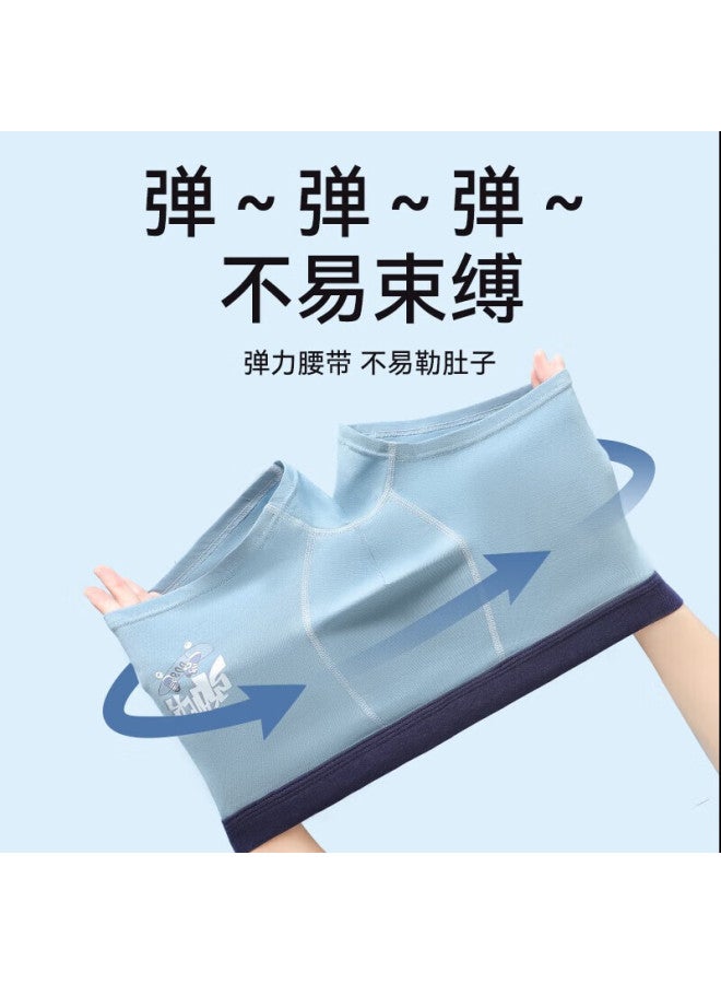 Dingguagua 4-pack Pure Cotton Youth Boys' Underwear Breathable Antibacterial Boxer Briefs For Adolescents Middle And High School Students