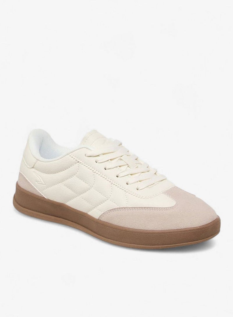 Dash Women Panelled Sneakers with Lace-Up Closure - Image 2