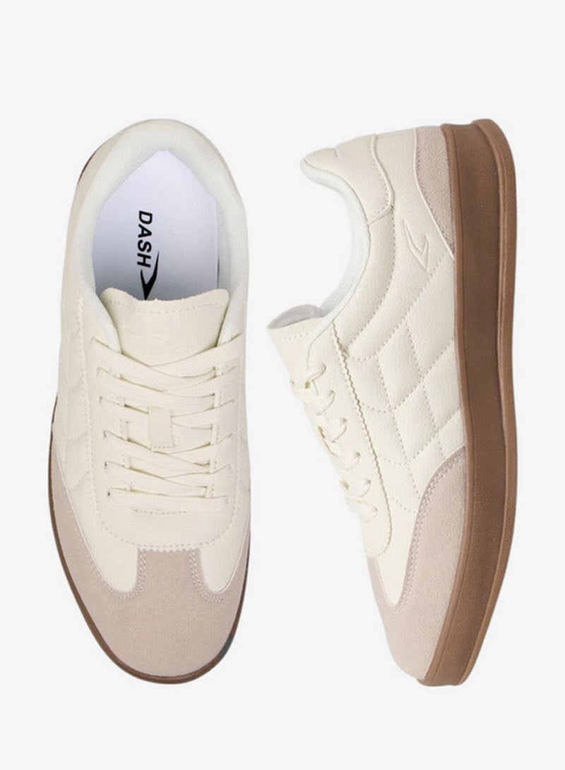 Dash Women Panelled Sneakers with Lace-Up Closure - Image 3