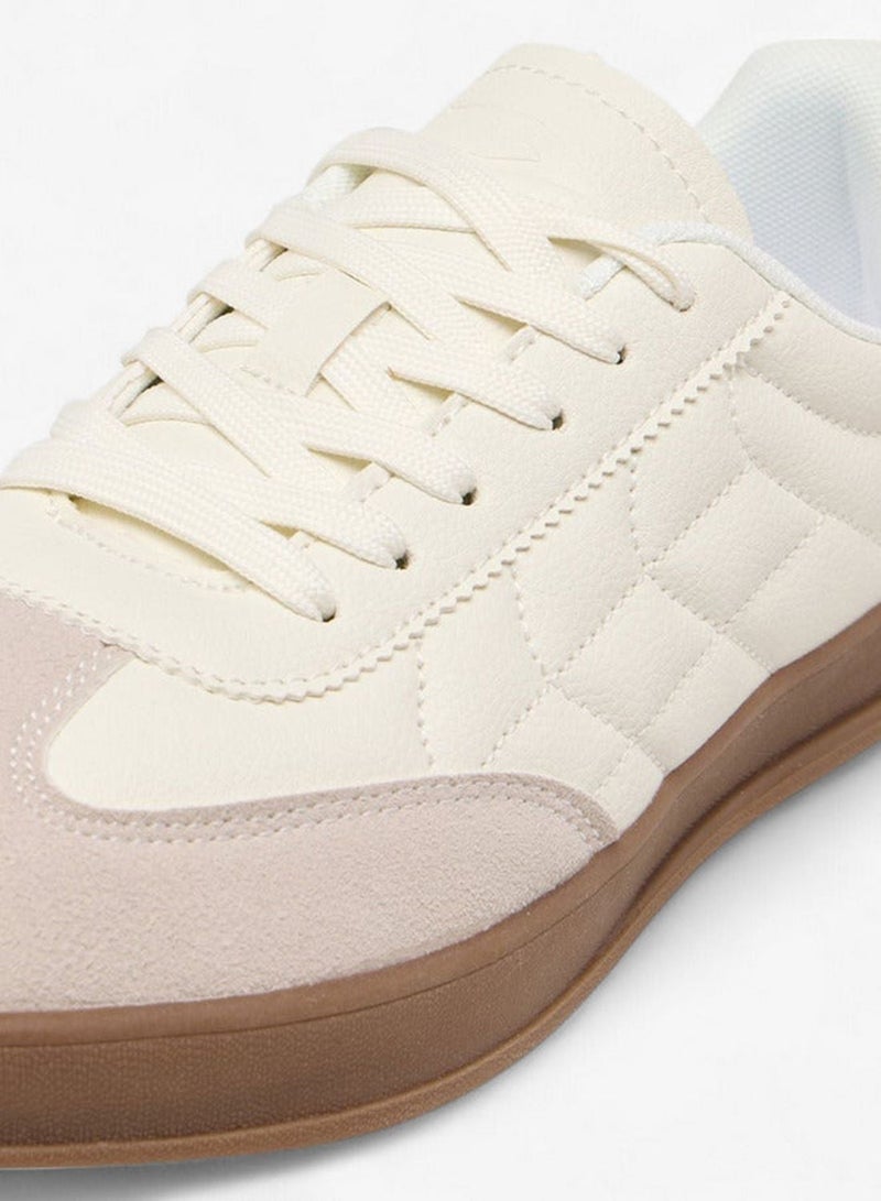 Dash Women Panelled Sneakers with Lace-Up Closure - Image 4