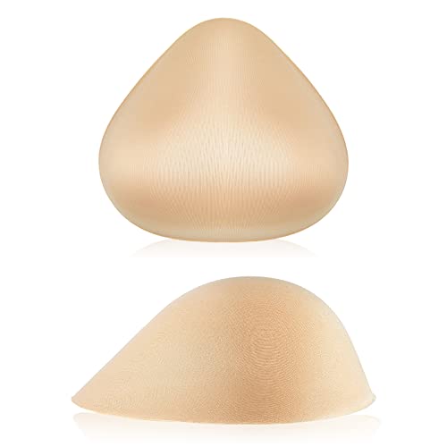 Hercicy 1 Pair Cotton Breast Forms Light Sponge Boobs Mastectomy Breast Cancer Support Bra for Women - Image 1