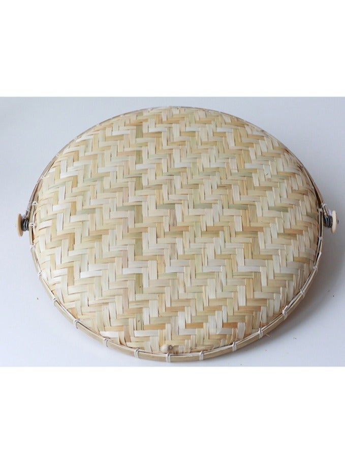 DubaiGallery 1Pc Shop Food Basket Food Containers Hand Woven Basket Bamboo Bun Holder  - Image 3