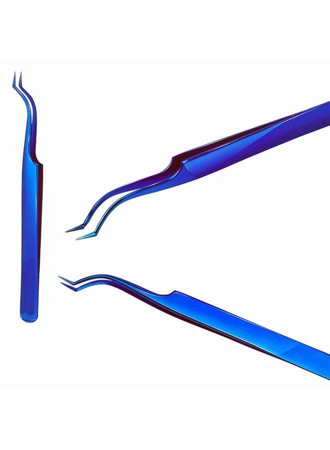 Libeauty Volume Tweezers Eyelash Extensions Neat Volume Lash Tweezers 2 Pcs L & C Shape High Precesion Eyelash Tweezer For 0.03~0.25Mm Lashes Mega Volume & Hybrid & Classic Lash - Image 2