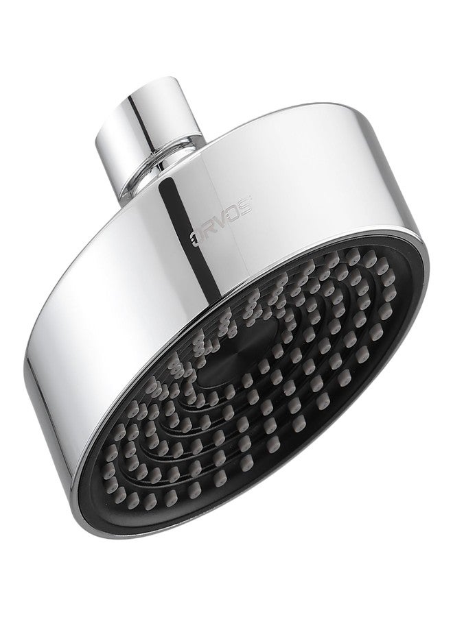 Orvos Overhead shower Single Mode - Orbit, Rounded, Chrome Plated With High Grade Korean ABS material from LG, Black Color, 4x4 inches, head only - Image 1