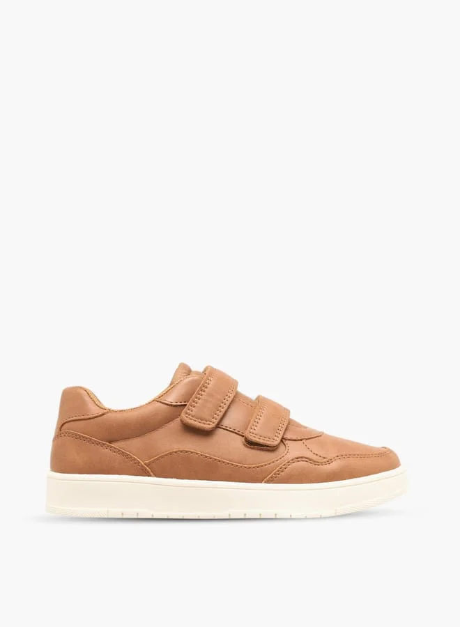 Mister Duchini Boys Panelled Sneakers With Hook And Loop Closure