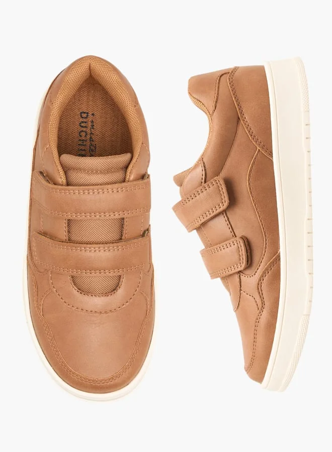 Mister Duchini Boys Panelled Sneakers With Hook And Loop Closure