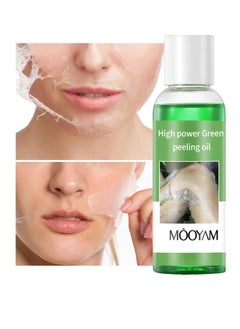 MOOYAM Peeling Oil for Dark Skin, Green Extra Strength Exfoliating Body Peeling Oil,  Peel Solution for Hands and Feet, Effective Exfoliation for Smooth and Radiant Skin  - Image 1