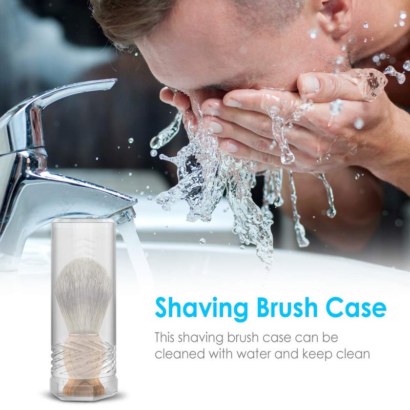 Enerfort Shaving Brush Travel Case, Shave Brush Holder Stand with Adjustable Height Compatible Most of Shaving Brushes (Brush not Included) White - Image 5