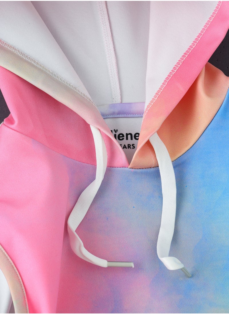 Jelliene Girls Tie-Dye Sleeveless Hoodie  - Image 4