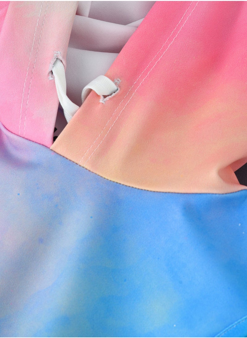 Jelliene Girls Tie-Dye Sleeveless Hoodie  - Image 3