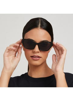 Blackout KAYLA Women Black Sunglasses - Frame Material: Thermoplastic Rubber (TR90)- Frame Color: Black-Lens Color: Gray  - Full Rim  - Image 4