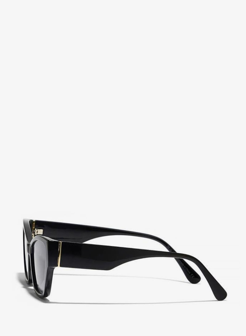 Blackout KAYLA Women Black Sunglasses - Frame Material: Thermoplastic Rubber (TR90)- Frame Color: Black-Lens Color: Gray  - Full Rim - Image 3