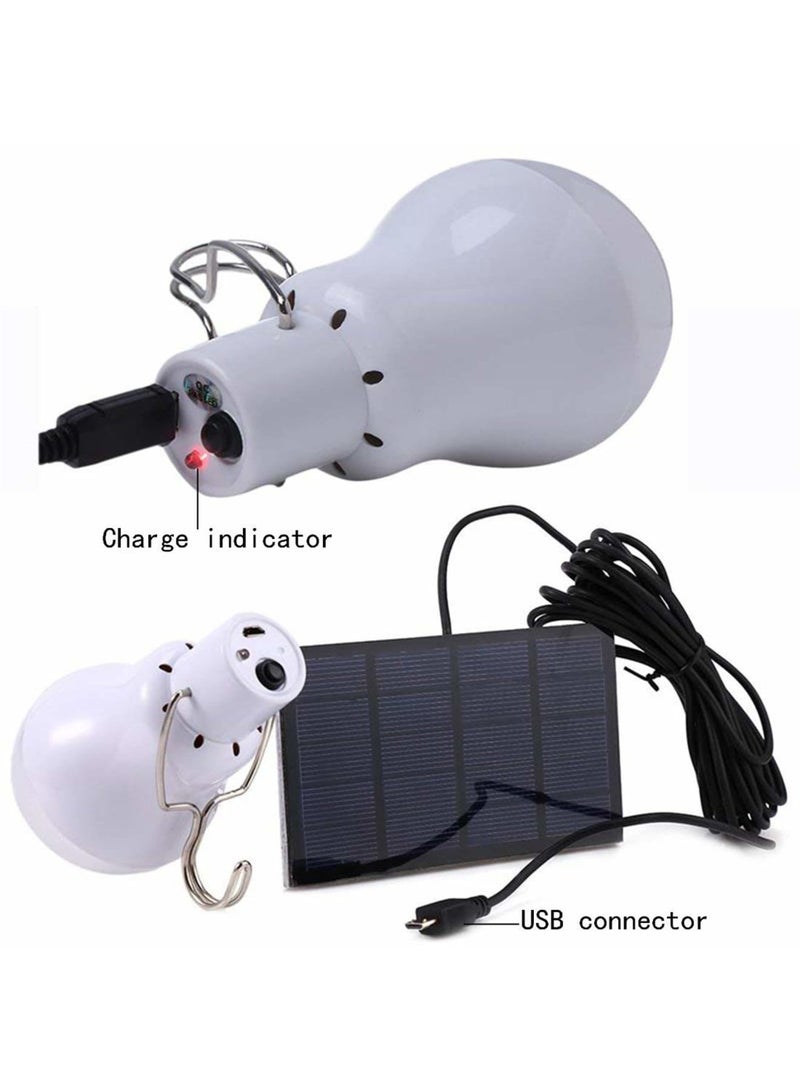 SYOSI Solar Light Bulb Remote Control, 350LM Portable Outdoor Solar Powered Lamp LED Lighting for Camp Tent Night Fishing Emergency Lights Flash (Pack of 2+Remote Control) - Image 2