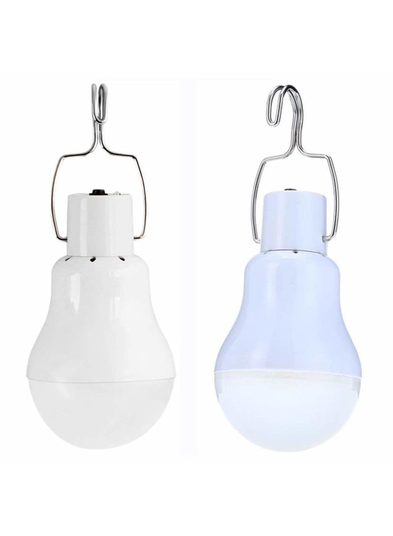 SYOSI Solar Light Bulb Remote Control, 350LM Portable Outdoor Solar Powered Lamp LED Lighting for Camp Tent Night Fishing Emergency Lights Flash (Pack of 2+Remote Control) - Image 5