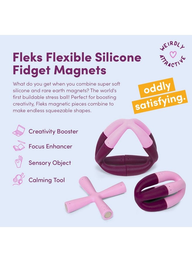 Speks Fleks Silicone 6Piece Building Set Mulberry Fun Desk Toy For Adults - Image 2