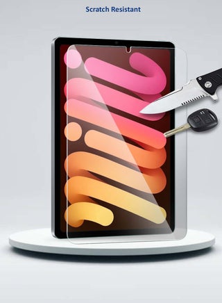 Apple iPad mini 5G (8.3 inch) (A17 Pro) 7th Generation 2024 WTech Premium Series Curved Edges Full Cover Tempered Glass Screen Protector - Clear - view 5