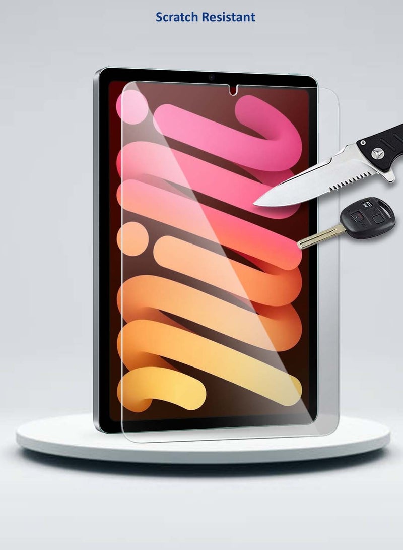 Wtech Apple iPad mini 5G (8.3 inch) (A17 Pro) 7th Generation 2024 WTech Premium Series Curved Edges Full Cover Tempered Glass Screen Protector - Clear - Image 5