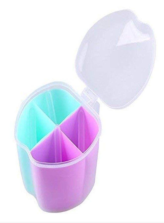 Kalitus 4 in 1 Transparent Plastic Apple Flavoring Spice Cooker Sets Seasoning Box Cooking Sugar Salt Jars Spices Storage Boxes Kitchen Best - Image 1