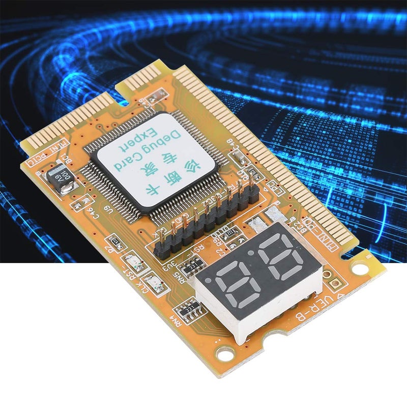 Yellow ABS 3 in 1 Type C Debug Card Laptop Diagnostic Card with Mini PCI E LPC Interface for Motherboard Testing - Image 5